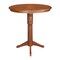 International Concepts Round 36 in Rd Top Pedestal Table, 12 in Leaf, 40.9 inH, Adjustable Height, Espresso, 36 in W, 48 in L K581-36RXT-27B-6B-2 - alternate 7